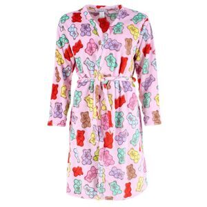 em & alfie Women's Gummy Bear Plush Kimono Robe